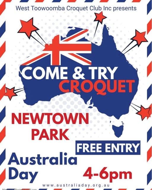 Come and try croquet for Australia Day
