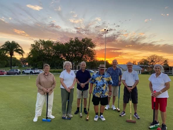 Stephens members enjoy first night of croquet under new lights