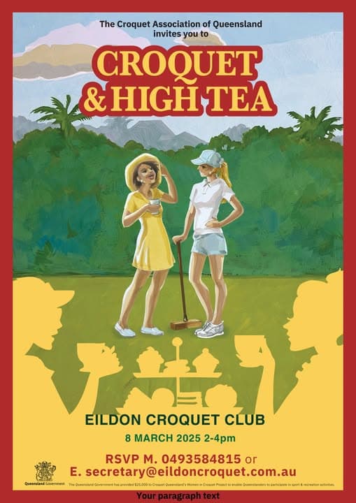 Croquet & High Tea at Eildon Croquet Club