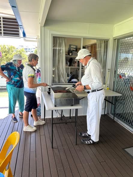 Eildon members enjoy games and barbecue breakfast