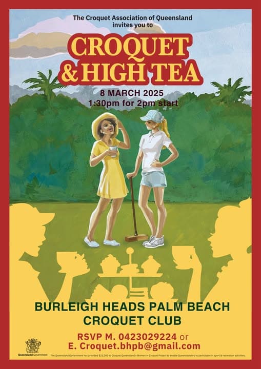 High Tea and Croquet event postponed due to Cyclone Alfred