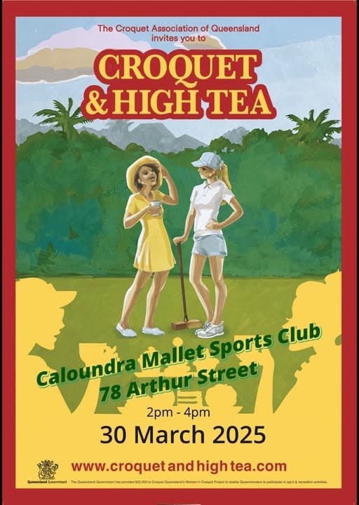 Free ladies' croquet and high tea deferred to 30 March