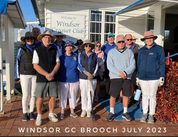 Full lawns at the Windsor Golf Croquet Brooch