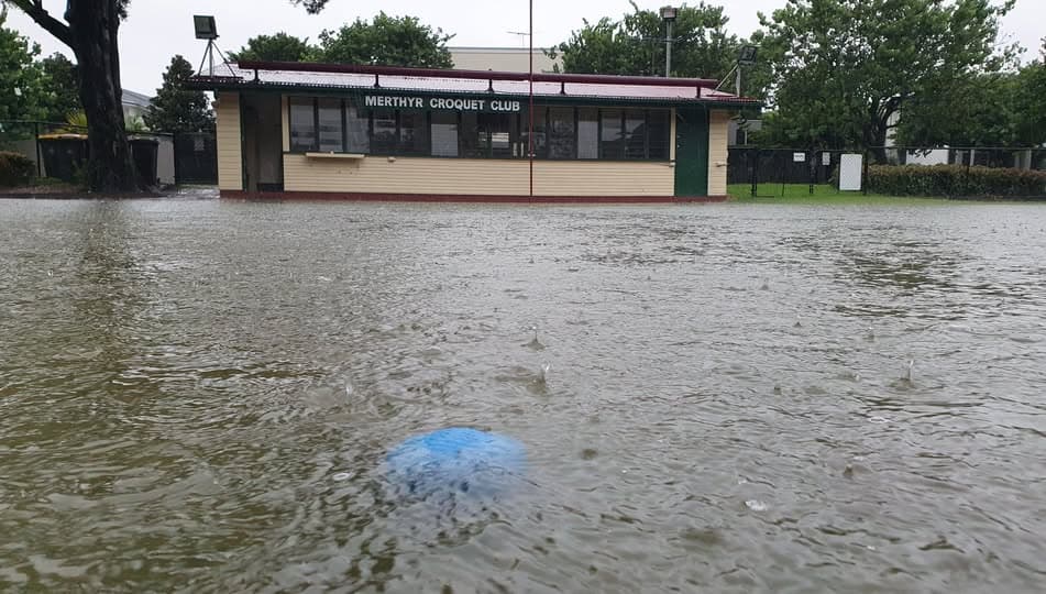 Wet weather and flooding at Merthyr