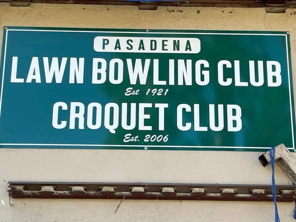 Playing croquet with a friendly club in Pasadena