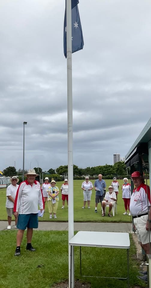 Southport Croquet Club marks Australia Day with flag raising