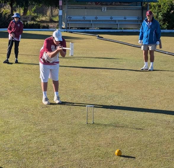 Queensland State Golf Croquet team trains at Wynnum
