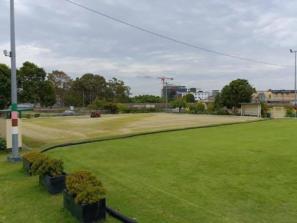Lawn upgrade begins at Wynnum with scarifying