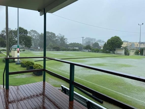 Men's Open Singles postponed due to flooded courts