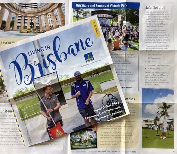 Spot the croquet club in the Council newsletter