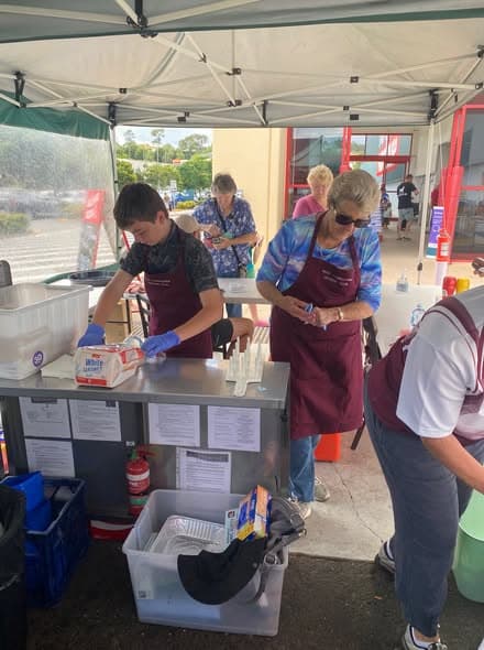 West Toowoomba's first sausage sizzle of the year