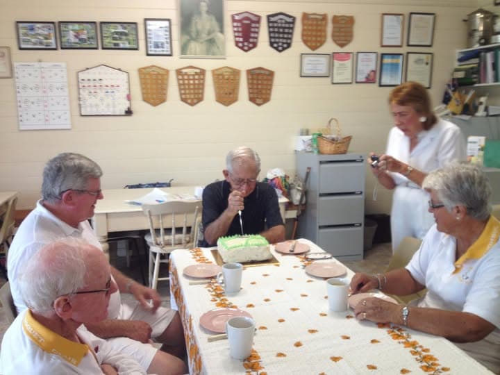 Toombul Croquet Club toasts its history and wishes Roy a happy birthday