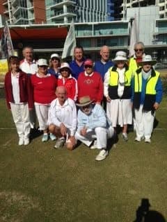 Ricochet players and referees at MSOB on Tuesday