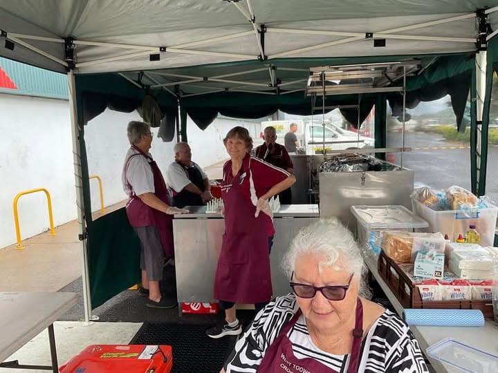 West Toowoomba's first Sausage Sizzle of the year