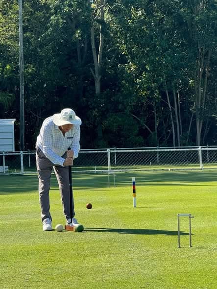 Steve O'Hare competes at National Men's Golf Croquet Championships