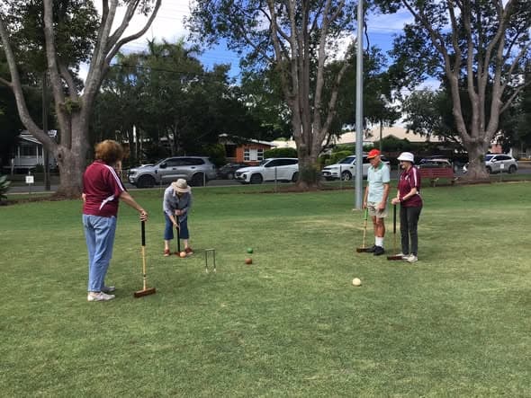 Members enjoy play before Christmas morning tea