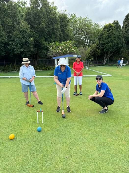 Warming up before croquet? Absolutely!