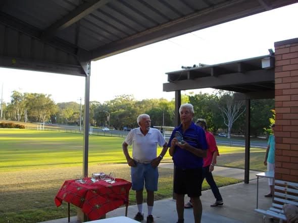 Gladstone croquet trophy presentation and Christmas party meal thanks