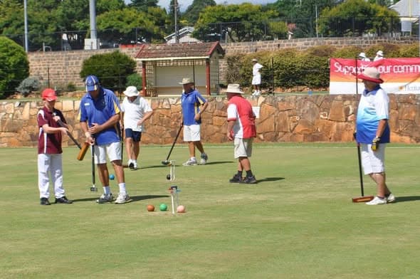 West Toowoomba golf croquet tournaments under way, with photos and a visitor invitation
