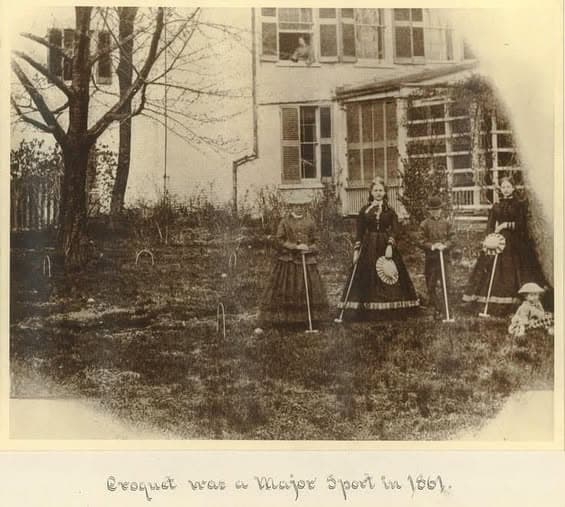 Croquet was a major sport in 1861