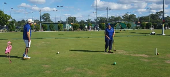 Wynnum celebrates World Croquet Day with flamingos and fun