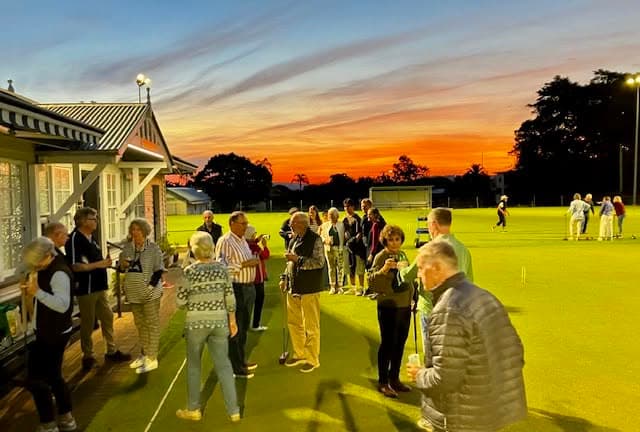 Rotary Club of Brisbane High-Rise enjoys sunset croquet party