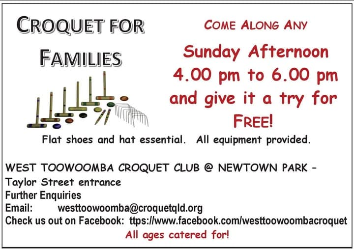 Croquet: a sport the whole family can play