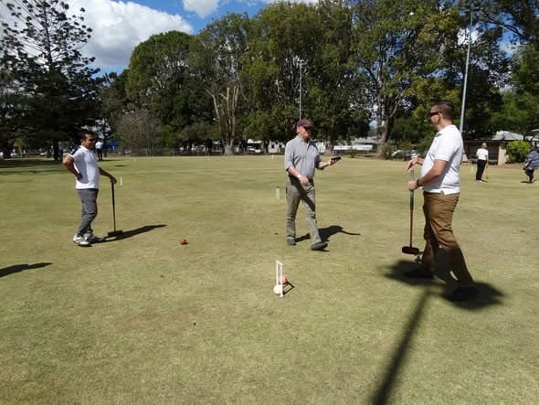 Catholic Education Office team enjoys croquet afternoon