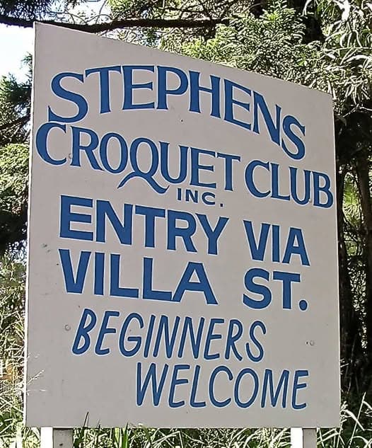 Try croquet this month at Stephens