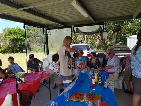 Coolum croquet club celebrates Sheila's 70th birthday with photos