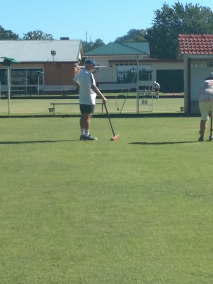 Day one of golf croquet doubles at West Toowoomba