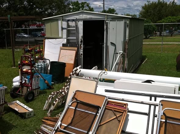 Clubhouse shed gets a mighty clean-out