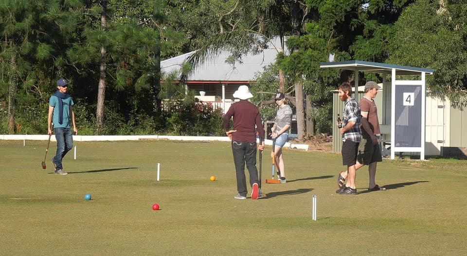 Another birthday celebrated with a game of croquet, plus one more from Stephens