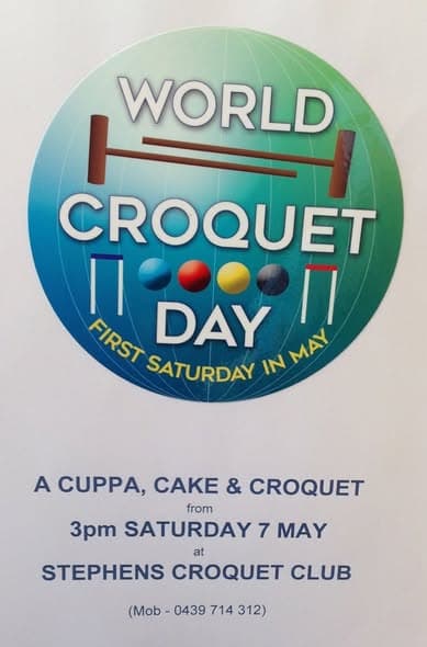 Stephens celebrates World Croquet Day with patron and newcomers