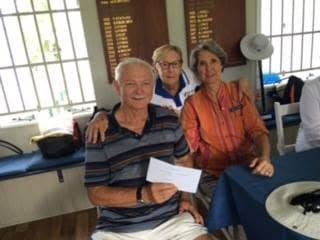 Peter and Annette win Easter Carnival Golf Croquet Doubles at Stephens