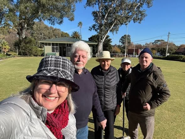 McIlwraith president enjoys a game at Kew Croquet Club
