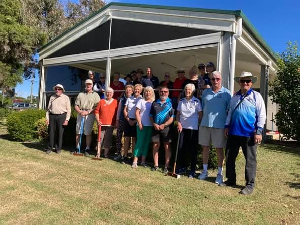 New Zealand visitors enjoy a Saturday of croquet at Caloundra
