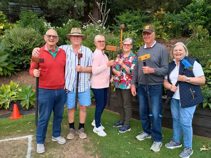 Deniliquin visitors enjoy croquet at Headland-Buderim