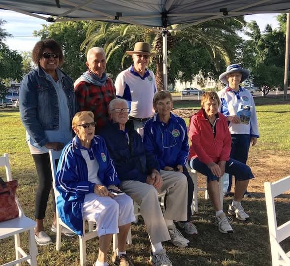 Gaye Pitman wins Plate at Queensland Women's Singles; club supports Yeronga ANZAC Day service