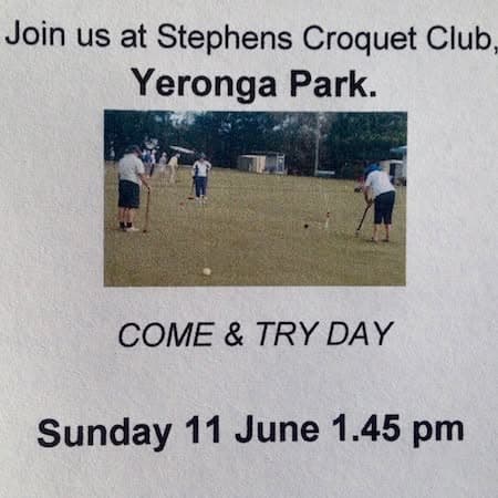 Kevin Beard adds second Queensland title; Stephens invites newcomers to try croquet Sunday