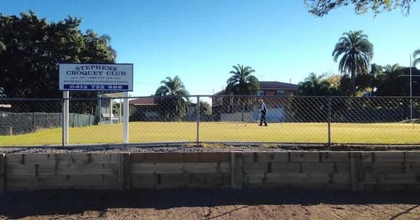 Stephens Croquet Club unveils new retaining wall ahead of national championships