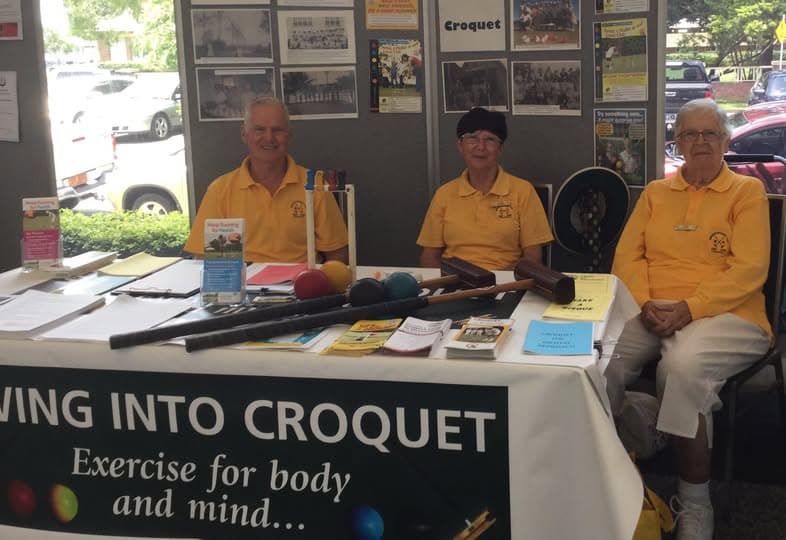 Mackay members man the stall at MRC sign-on day
