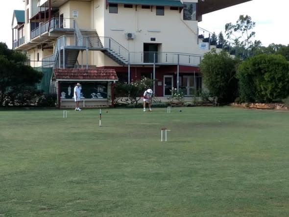 Neville wins golf croquet singles