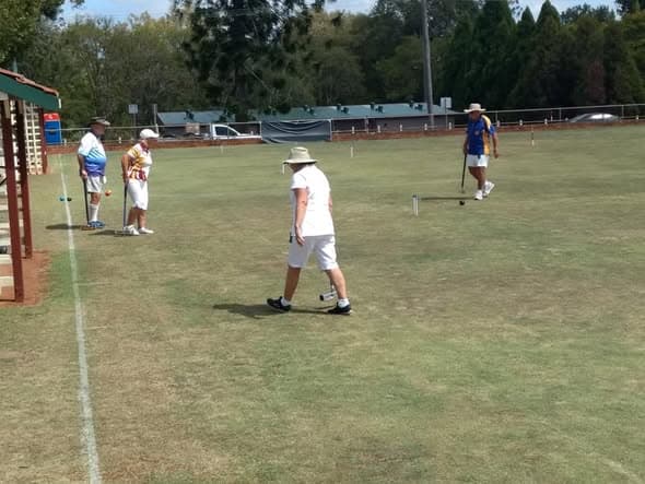 Golf croquet doubles day one at West Toowoomba