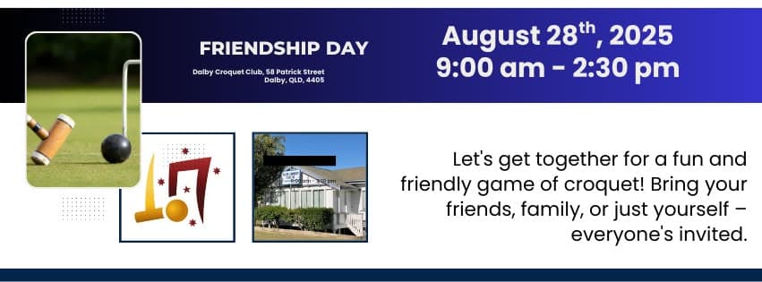 Dalby Croquet Club invites visitors to friendship day from 8:30 am