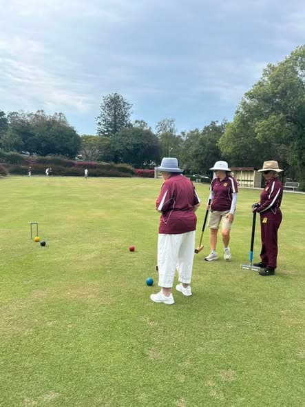 A beautiful morning for croquet at Queens Park