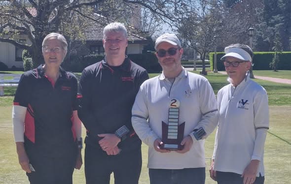 Phillip and Max win Doubles Finals in Canberra for Moreton Bay Gateball