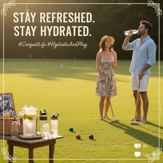 Stay hydrated: sip water all day long