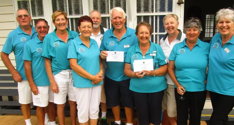 Maia and Ian runners-up in Golf Croquet doubles