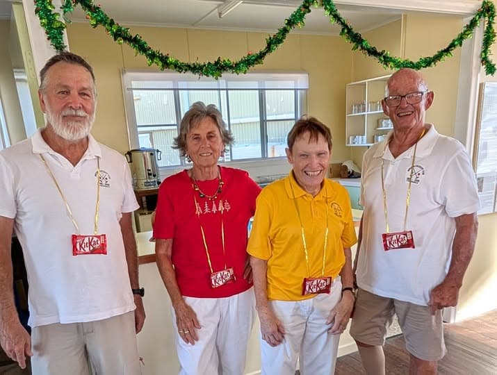 Mackay croquet breakup luncheon and president versus games captain match